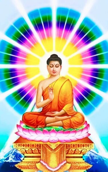 ảnh phật thích ca mâu ni sáng soi