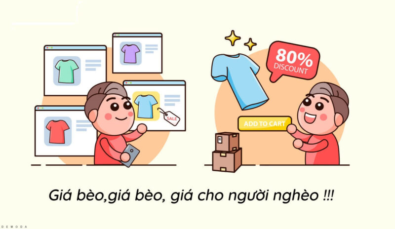 ảnh bán quần áo hài hước