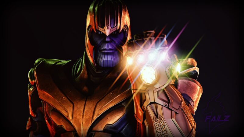 ảnh Thanos và Nắm đấm sức mạnh