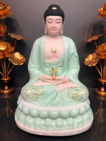 ảnh tượng phật dược sư làm bằng đá xanh