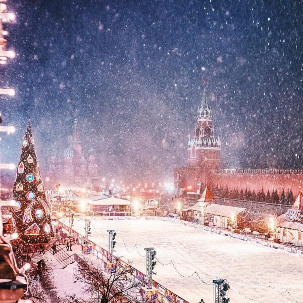 Ảnh tuyết rơi đẹp ở Moscow