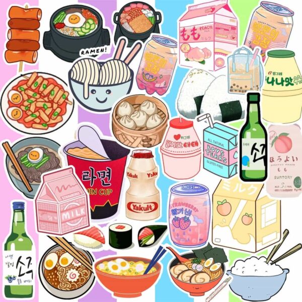 Ảnh vẽ Sticker Cute món ăn