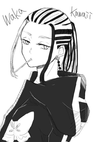 Ảnh Wakasa đen trắng ngầu