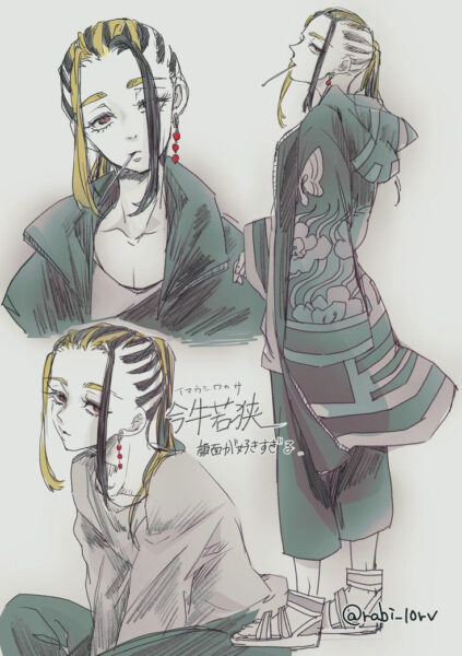 Ảnh Wakasa ở 3 thời điểm