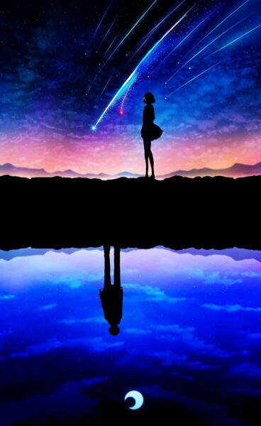 Ảnh Your Name đêm xanh huyền ảo