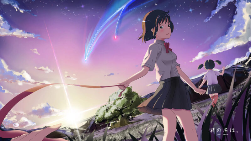 Ảnh Your Name hai cô gái rong chơi