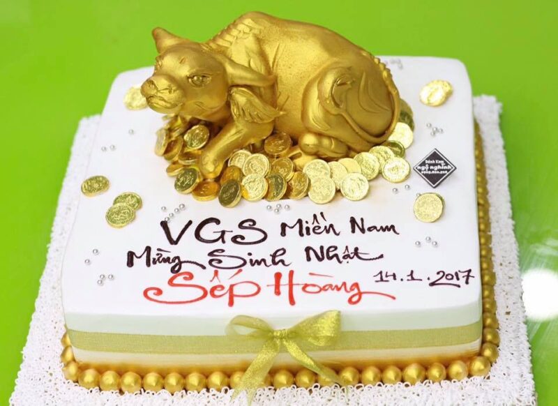 Bánh Sinh Nhật Con Trâu Cho Người Tuổi Sửu sếp