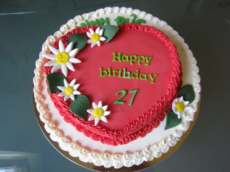 Bánh sinh nhật hình trái tim đẹp nhất