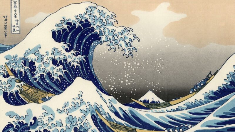 Các bức tranh đẹp nổi tiếng thế giới con sóng lớn
