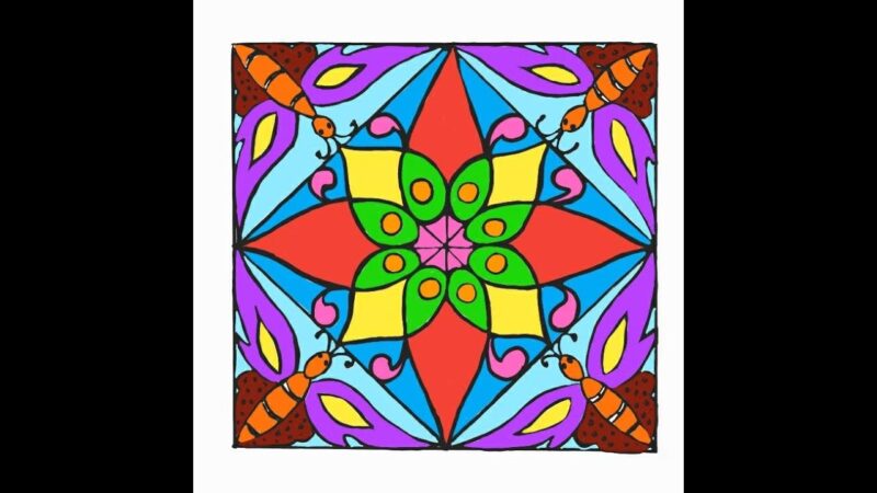 cách trang trí hình vuông cơ bản cho học sinh lớp 7