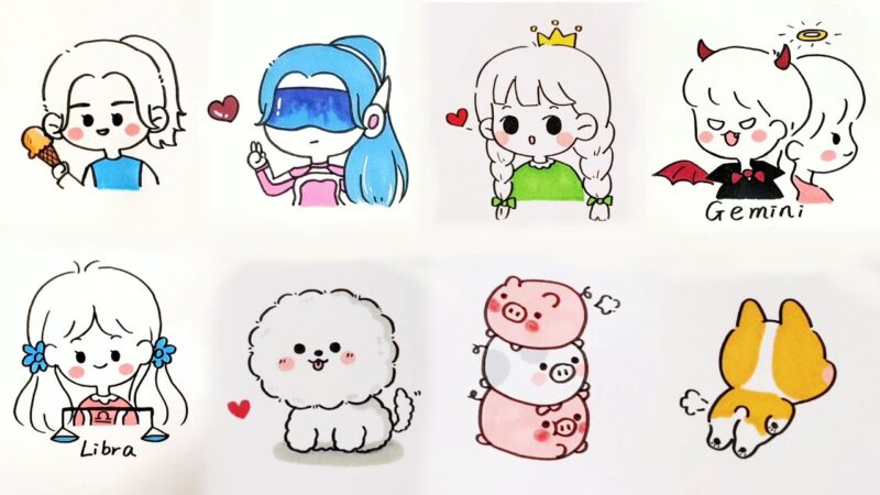 Làm thế nào để vẽ hình ảnh dễ thương một cách dễ dàng