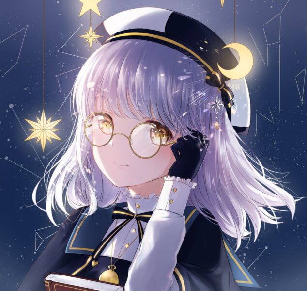 Hình ảnh anime nữ ngầu đeo kính