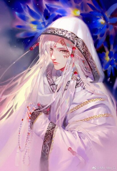 Hình ảnh anime tóc trắng lạnh lùng