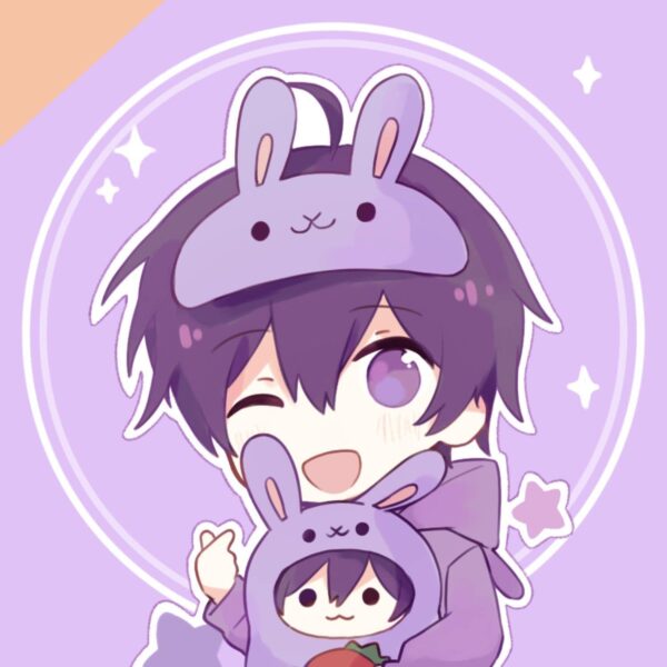 Hình ảnh avatar tiktok nền tím