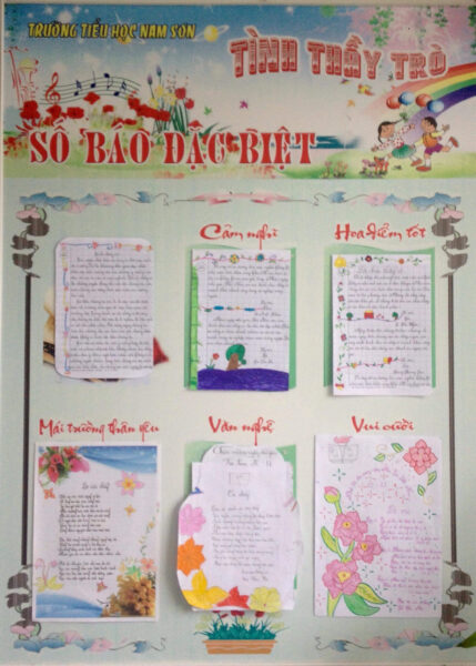 hình ảnh báo tường đẹp mang thông điệp tri ân sâu sắc