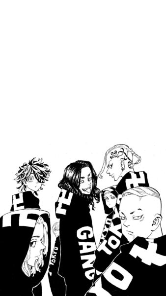 Hình ảnh Tokyo Revengers cùng bạn bè trong truyện