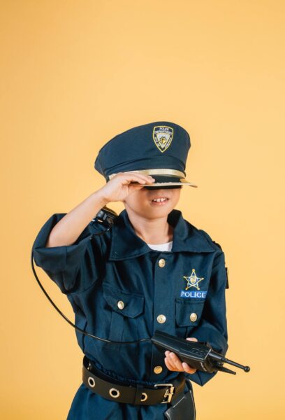 Traumbild davon, Polizist zu sein