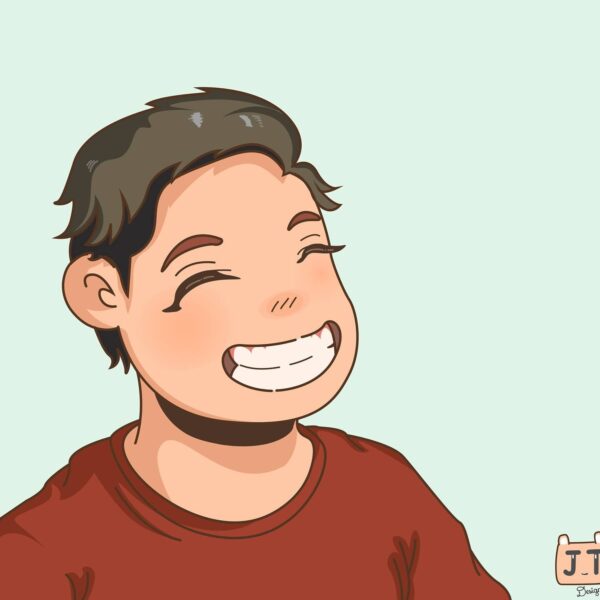 Hình avatar tiktok nền xanh