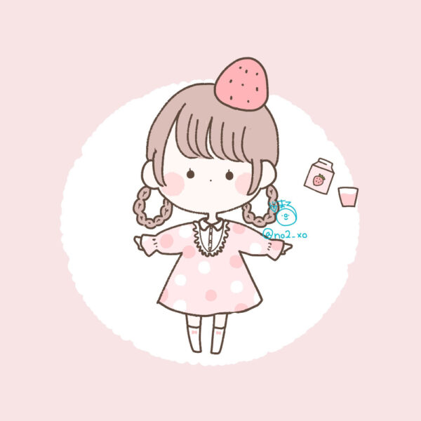 Hình avatar tiktok váy chấm bi