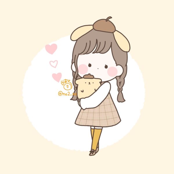 Hình avatar tiktok vòng tròn trắng