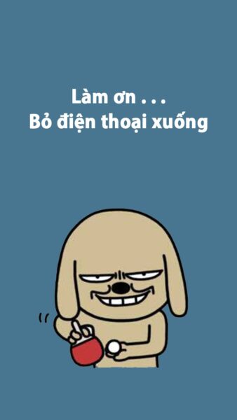 Hình nền bá đạo chú chó cười nham hiểm