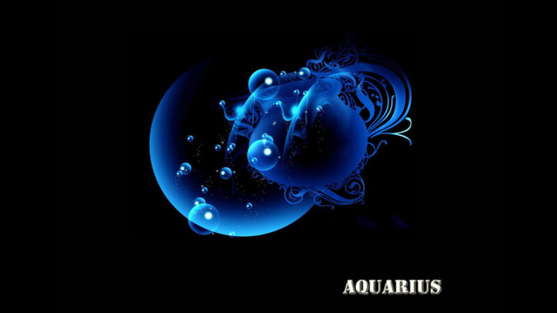 Hình nền cung hoàng đạo bảo bình 3D