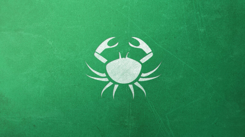 Hình nền cung hoàng đạo cự giải màu xanh lục