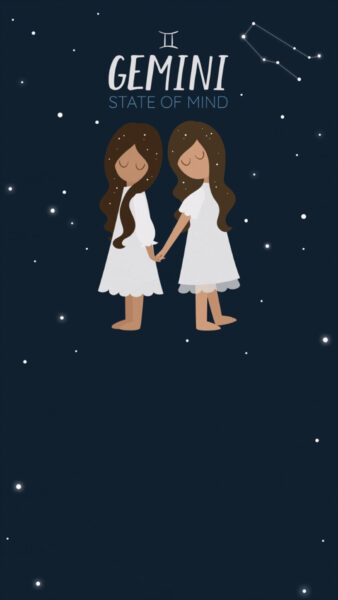 Hình nền cung hoàng đạo song tử nhẹ nhàng