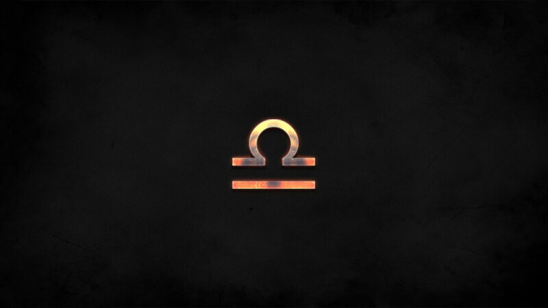 Hình nền cung hoàng đạo thiên bình đơn giản nhất