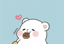 Hình nền cute màu xanh dương