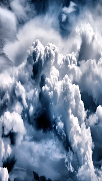 Hình nền điện thoại bầu trời kéo mây xám