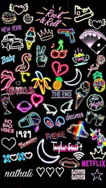 Hình nền graffiti dễ thương