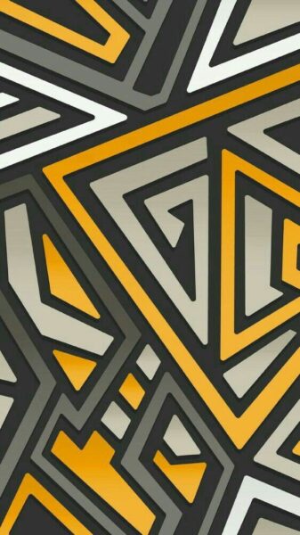 Hình nền graffiti tam giác vàng trắng xám