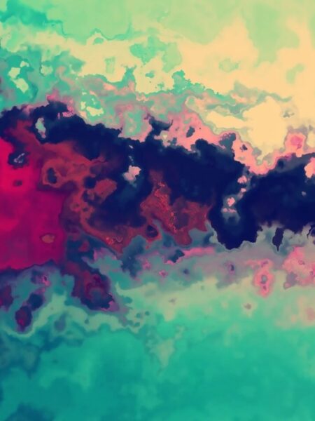 Hình nền iPad Mini nhiều màu loang loang