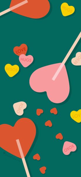 Hình nền iPhone SE trái tim dễ thương