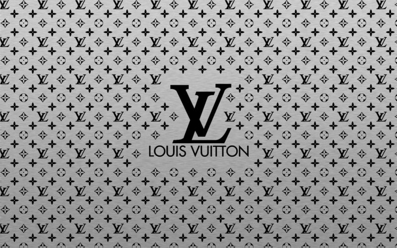 Hình nền Louis Vuitton chữ đen