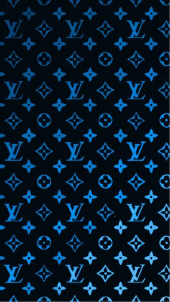 Hình nền Louis Vuitton xanh nền đen