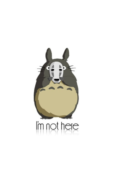 Hình nền Totoro đeo mặt nạ vô diện