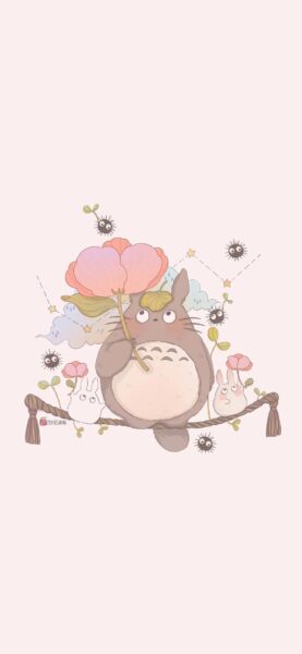 Hình nền Totoro ngại ngùng