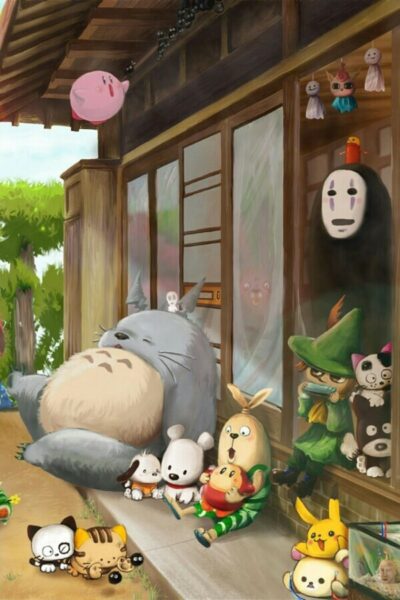 Hình nền Totoro nhà hàng xóm