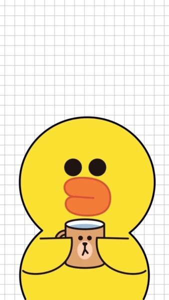 hình nền vịt vàng uống nước