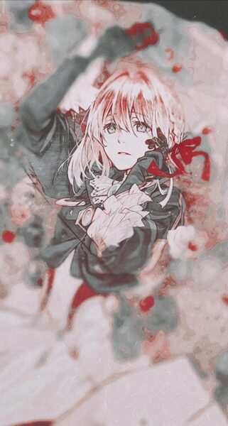 Hình nền Zalo buồn cô gái trong truyện tranh