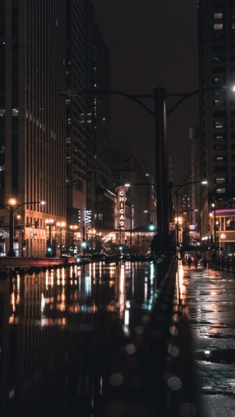 Hình nền Zalo buồn thành phố mưa