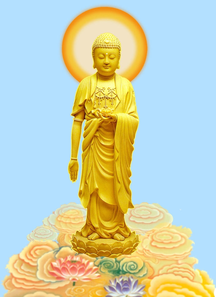 Hãy ngắm nhìn ảnh Phật A Di Đà - nhân vật quan trọng trong đạo Phật. Với sự dịu dàng và an nhiên, tưởng niệm về Phật A Di Đà sẽ giúp cho tâm hồn ta trở nên trong sáng và thanh tịnh.