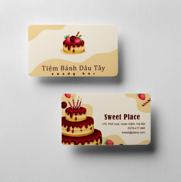 Mẫu card visit bán hàng bánh