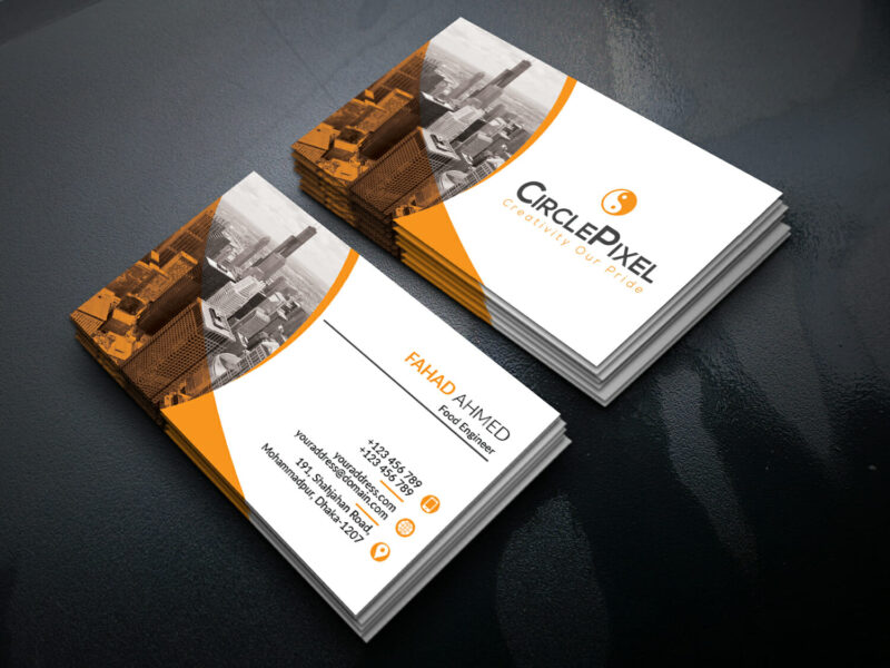 Mẫu card visit xây dựng đẹp sang trọng