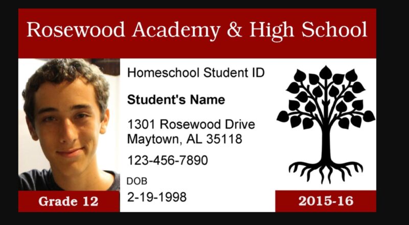 mẫu thẻ học sinh nam nước ngoài