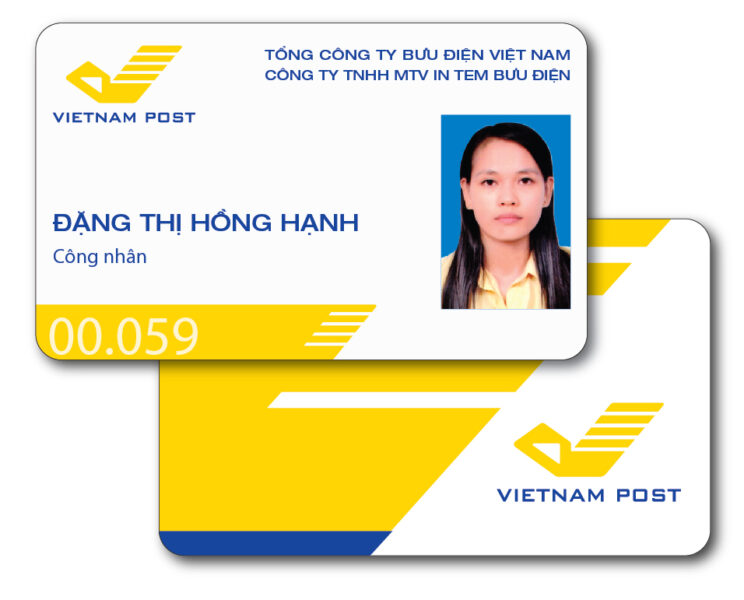 Mẫu thẻ nhân viên bưu điện