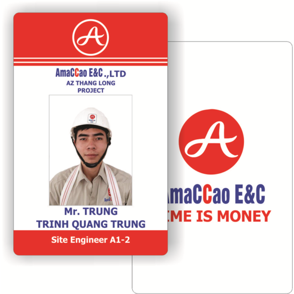 mẫu thẻ nhân viên công ty xây dựng