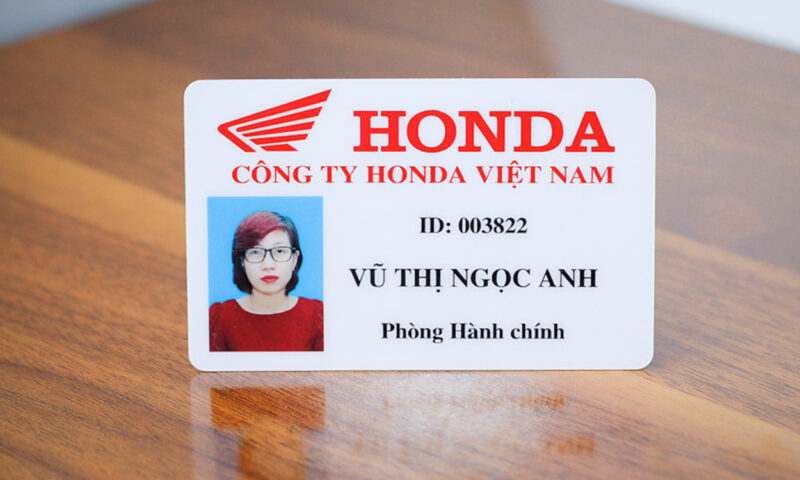 Mẫu thẻ nhân viên Honda